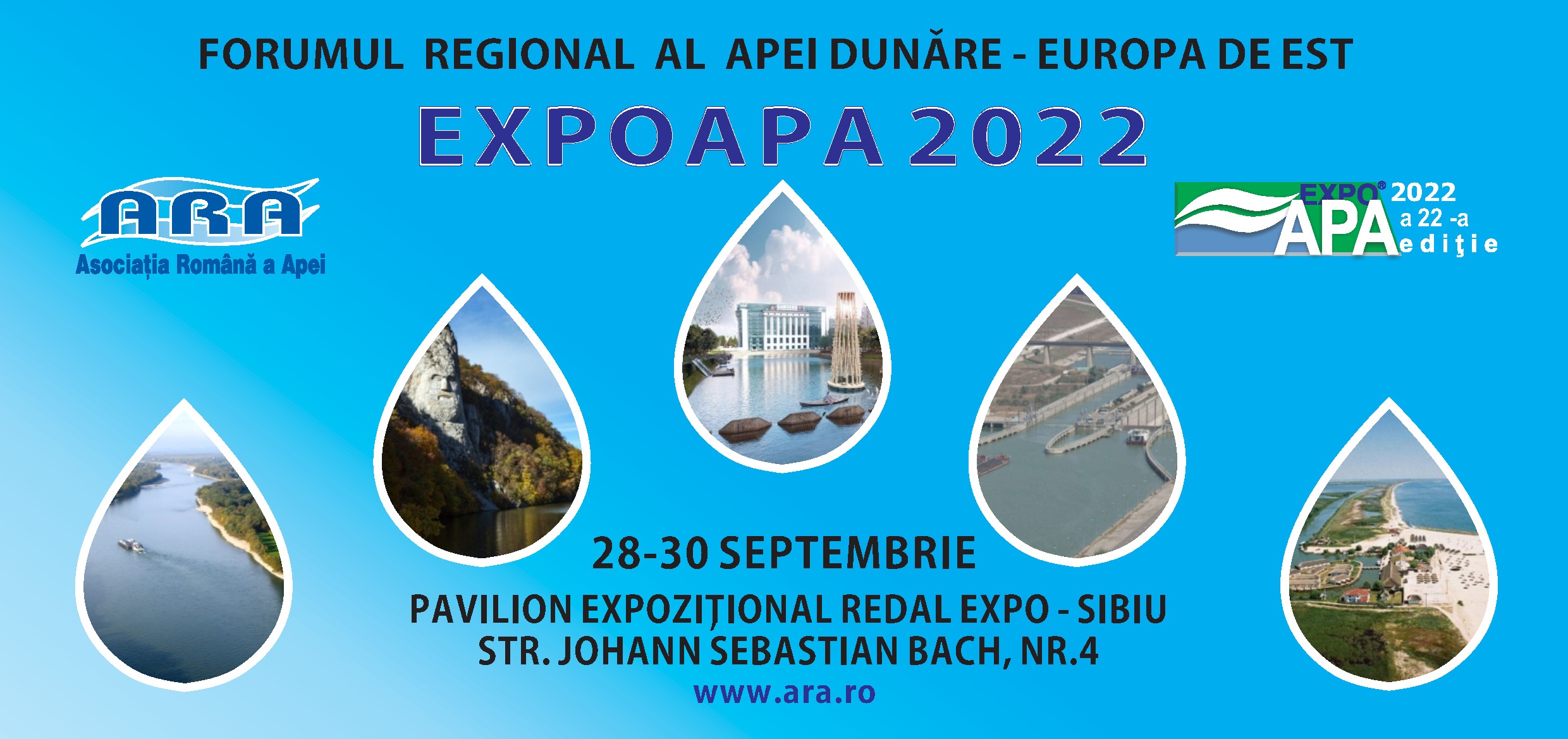 EXPOAPA 2022 - 28-30 septembrie: Forumului Regional al Apei “Dunăre-Europa de Est”